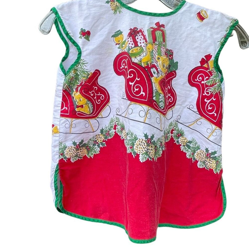 Vintage Midcentury Christmas smock or apron.